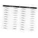 Gogogmee Artificial Eyebrow Patch 2 Sheets Black Stickers Brow Tatoo Eyebrow Makeup Tools s 3 Proof Patch