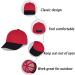LANGZHEN 100% Cotton Kids Baseball Cap Hat | Adjustable Sun Hat for Girls Boys 2-4 Years | Black Red - Buy Online on SooperMarket.com