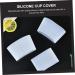 MUSISALY 27 Pcs Silicone Cup Cover Coffee Tea Cup Sleeves Coffee Travel Mugs Cup Insulator White - Buy Online on SooperMarket.com