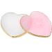 WLLHYF Resin Nail Art Palette - 2Pcs Golden Edge Heart-Shaped Mixing Palettes for Nail Art Painting and Cosmetic Mixing - Buy Online on SooperMarket.com