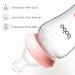 YOHKOH Natural Glass Baby Bottle Set - Anti-Colic, Wide Neck, Newborn Gift Set (3.4oz, Pack of 2) Red - Buy Online on SooperMarket.com