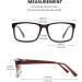 GQUEEN Large Frame Horn Glasses - Stylish UV400 Fake Glasses for Women & Men | Trendy Nerd Style in Brown - Buy Online on SooperMarket.com
