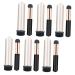 Mikinona 6pcs Lip Brush Makeup Brush Portable Lipstick Brush Makeup Tools Lip Gloss Brush Lip Balm Applicator Lip Lip Gloss Applicator Miss Round Head Smudge Brush Aluminum Tube