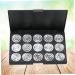 PLAFOPE 15 Empty Eyeshadow Palette Estuche De Maquillaje Empty Makeup Empty Eyeshadow Case Eye Shadow Silver - Buy Online on SooperMarket.com