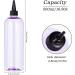 Yebeauty Clear Purple Hair Color Applicator Bottle 2 Pack - 500ml Hair Dye Bottles with Twist-On Cap for Precise Application | International Shipping Available - Buy Online on SooperMarket.com