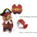 DELIFUR Medium Pirate Dog Costume - Pirates of the Caribbean Style for Dogs & Cats | International Shipping - Buy Online on SooperMarket.com