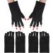 2 Pair Anti UV Gel Manicure Gloves - Professional Fingerless Protection for Nail Art DIY - Moisturizing & Skin Care - Home & Outdoor - 2 Pairs - Buy Online on SooperMarket.com