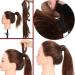 Clip in Ponytail Extension Wrap Around for Women Long Synthetic Natural Wavy Curly Hair Pony Tail Hair Extensions 17 inch Light Auburn - Buy Online on SooperMarket.com