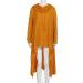 Women's Plus Size Irregular Zip Hoodie Sweatshirt - White/Yellow - 5XL - Buy Online on SooperMarket.com