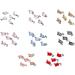 5pcs Fashionable Embellishments In A Unique Rectangle Shape For Parties And Weddings Water Red - Buy Online on SooperMarket.com