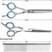 NiCoLa Pet Grooming Scissors Set - 6-Inch Professional Pet Grooming Scissors Set Titanium Pet Groomer Set Straight and Curved and Sparse Scissors/Shears Set - Buy Online on SooperMarket.com