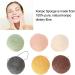 Filfeel 6-Piece Konjac Facial Sponge Set - Gentle Exfoliating & Cleansing Sponges for Skin Care - Round Shape - Buy Online on SooperMarket.com