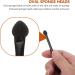 BELLIFFY 25 Pcs Dual Ended Makeup Brush Black Makeup Plastic Eyeshadow Sponge Brush - Buy Online on SooperMarket.com