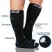 5XL Black Plus Size Compression Socks for Wide Calf Men & Women - 20-30 mmHg Breathable Knee High Support - Buy Online on SooperMarket.com
