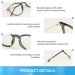Firmoo Anti-Glare Blue Light Blocking Glasses for Men & Women - Retro Leopard Panto Design Scratch-Resistant Eye Fatigue Relief - Buy Online on SooperMarket.com