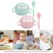 Tomaibaby 2 Sets Stainless Steel Baby Feeding Bowls with Spoons - Penguin Design for Infant Toddler Kids - Buy Online on SooperMarket.com