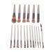 Premium 18-Piece Makeup Brush Set - Soft Powder Cosmetic Applicators for Eyeshadow Blush & Eyelashes | International Shipping Available - Buy Online on SooperMarket.com