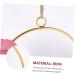 Cabilock Wrought Iron Gate Hanging Wreath Emblems Simulation Garland Hanging Garland Wall Decoration Door Rosy 20x20cm - Buy Online on SooperMarket.com