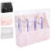 Tweezer Holder Stand for Eyelash Extensions Lash Tweezer Stand with Cover 8 Slots Lash Extension Organizers And Storage for Salon and Home Use Pink