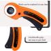 45mm Rotary Fabric Cutter with Safety Lock and 10 Replacement Blades - Ideal for Quilting, Sewing, Arts, and Crafts - Buy Online on SooperMarket.com