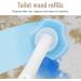 Knadgbft Disposable Toilet Cleaning System Disposable Toilet Flushable Refill Brush Flushable Refills - 60 Refills - Buy Online on SooperMarket.com