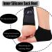 Jootuepo Gel Socks - 3 Pairs Soft Open Toe Heel Socks for Cracked Skin - Foot Care Treatment (Black) - Buy Online on SooperMarket.com