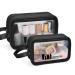 Toiletry Bag for Women Men, MAANGE Translucent Waterproof 2 PCs Makeup Cosmetic Bag Travel Organizer for Accessories, Toiletries Medium+Small