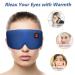 Heated Silk Eye Mask | Cordless USB Heating Pad for Dry Eyes | Rechargeable | Relief for Stye, Blepharitis, Chalazion, Eye Fatigue | Warm Eye Compress for Men and Women (Navy) - Buy Online on SooperMarket.com