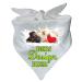 Little Fratz dog triangular scarf personalized with your desired motif (color: white) (size 1 (55 cm)) 55 x 18 white