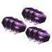 PATIKIL Dart Flights Pack PET Standard Darts Accessories Replacement Parts for Steel Tip Black Purple
