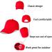 LANGZHEN 100% Cotton Kids Plain Baseball Cap Hat - Adjustable Sun Hat for Girls Boys 2-4 Years (Black+Red) - Buy Online on SooperMarket.com