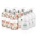 Baylis & Harding Hand Wash Bundle: 6 x 500 ml Royale Garden Limited Peach Peony & Jasmine & 3 x 500 ml Anti-Bacterial Jasmine & Apple Blossom (9 bottles) - Vegan Friendly Hand Wash Bundle 1