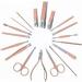 Verdant Touch Nail Care Tools Professional Manicure Pedicure Kit 18-in-1 Nail Clippers Set Rose GoldNail Care Tools - Buy Online on SooperMarket.com