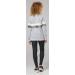 Happy Mama Women's Maternity Nursing Zipped Sweatshirt Striped Jumper 1110 - Light Grey Melange & Panther Gray - Size 16 - Buy Online on SooperMarket.com