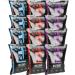 BEEFit Biltong Beef Jerky | Flavour Fest - Traditional Red Hot Chilli & BBQ | 12x30g (4 of Each Flavour) | High Protein | Gluten Free | Keto Friendly
