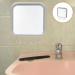 Zerodeko Shower Mirror - Fogless Travel Shaving Mirror with Suction Hook Holder - Buy Online on SooperMarket.com