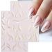 Gold Stripe French Nail Art Stickers - 9 Sheets 3D Self Adhesive Decals for DIY Manicure - Buy Online on SooperMarket.com
