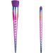 Makeup Brush Set 10pc LaRoc - Make Up Brushes for Blusher Foundation Brush Concealer Brush Eyeliner Eyeshadow Cream & Liquid Make Up Anti-Shedding Bristles - Rainbow Effect - Buy Online on SooperMarket.com