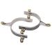 Horse Spurs,Roller Spurs 5.1 x 3.5 x 0.8in Stainless Steel,Exquisite Gear Spurs Equestrian Gear Accessories for for Equestrian Boots Horse Training, spurs spurs for boots women boot spurs for men