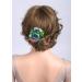 Deniferymakeup Bloomy Daisy Flower Hair Comb Rose flower Wedding Bridal Photo Shoot Greenery Headpiece for wome(Red and Deep Blue) - Buy Online on SooperMarket.com