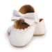 RVROVIC Baby Girl Moccasins Princess Mary Jane Flat Dresses Shoes Premium Lightweight Soft Sole Crib Shoes Toddler Shoes 6-12 Months B White