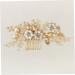 Mikinona Bead Hair Comb Bridal Hair Accessories Bridal Hair Side Comb Delicate Hair Comb Female Head Decor Hair Accessory Hair Decor for Wedding Exquisite Hair Comb Bridal Hair Decor - Buy Online on SooperMarket.com