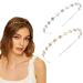 Aswewamt 2 PACK Alloy Five-pointed Star Headbands Bridal Hair Hoop Wedding Hair Accessories Ornaments for Elegant Women Girls Gold+Silver