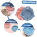 Angoily 10 pcs Foldable Brush Cleaner Mat Makeup Tools powder puff Cosmetics Brush Scrubber Makeup Cleaner wash bowl cleaning pad cleaning bowl cleaning board Cleaner Makeup Brush Cleaner 14.5x14.2cmx5pcs Assorted Colorx5pcs - Buy Online on SooperMarket.com