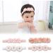 Leeq Baby Girls Bangs - 4Pcs Pearl Flowers Headband for Newborn & Toddlers | Cute Elastic Hair Accessories Gift for Photography (Pink/White) - Buy Online on SooperMarket.com