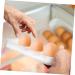 CORHAD 2pcs Egg Brackets Fridge Eggs Refrigerator Egg Holder Egg Stands Egg Racks Ceramics Container - Buy Online on SooperMarket.com