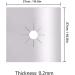 Stove Burner Cover Double Thick Reusable Non Stick Heat Resistants Stove Protector Cuttable Stove Burner For Kitchen Canisters Bathroom (Silver One Size) Silver One Size - Buy Online on SooperMarket.com