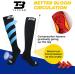 5XL Black Plus Size Compression Socks for Wide Calf Men & Women - 20-30 mmHg Breathable Knee High Support - Buy Online on SooperMarket.com