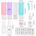 14 Pack Silicone Travel Bottles for Toiletries - TSA Approved Leak Proof Containers for Cosmetics, Shampoo, Conditioner, Lotion - BPA Free (3.04 oz) - Colorful - Buy Online on SooperMarket.com