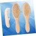Healeved Wood Tools Scalp Massager Brush Set for Babies - Gentle Massage and Detangling Hairbrush - Buy Online on SooperMarket.com